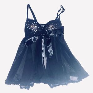 Victoria’s Secret Rhinestone Babydoll Lingerie